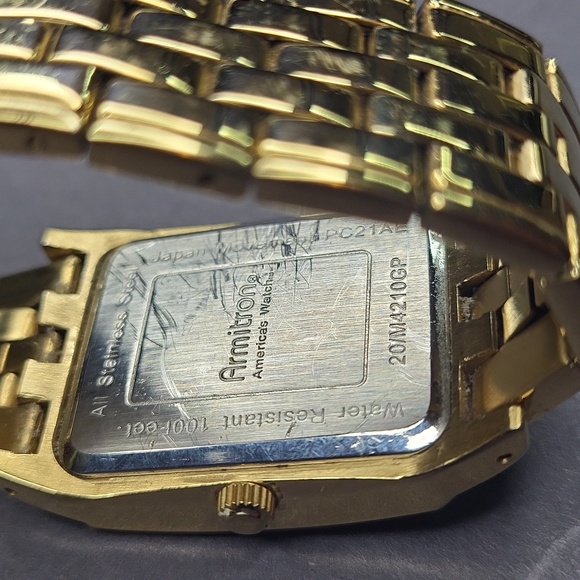 Armitron Gold Rectangular Watch - Picture 4 of 4